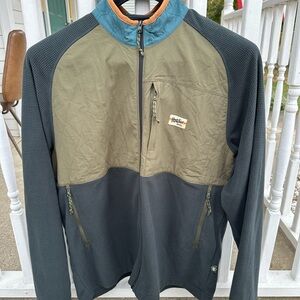 Howler Brothers Olive and Gray Bomber Jacket